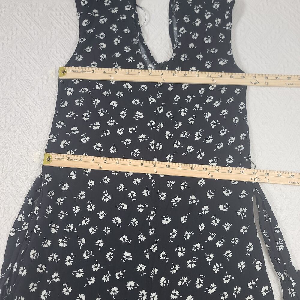 Gracemade Shalom jumpsuit women black white floral Size Small Resort wear Office - Picture 5 of 12